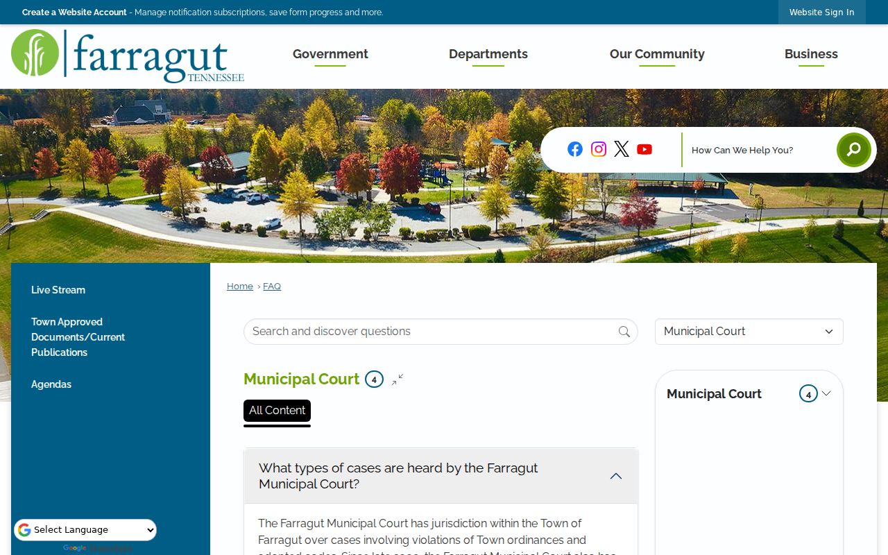 Knox County municipal warrant access: Farragut court default judgment and payment guidance